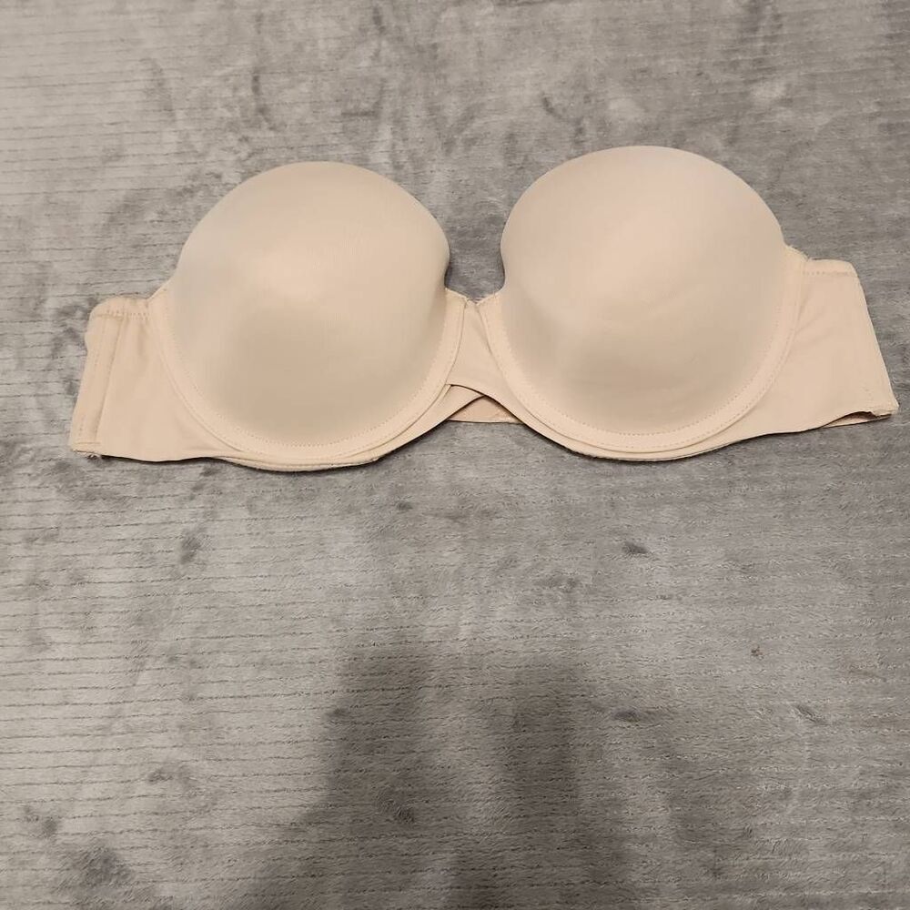 Maidenform SE6990 Ultimate Stay Put Strapless Underwire Bra Size 36B Beige